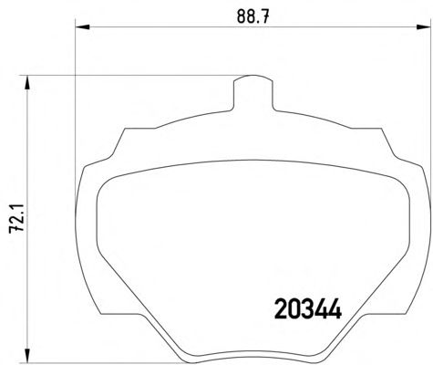 Тормозные колодки TEXTAR 2034402