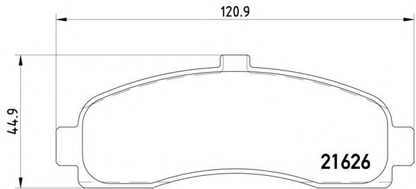 Гальмівні колодки TEXTAR 2162601