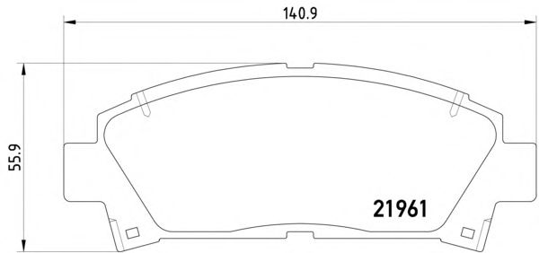 Тормозные колодки TEXTAR 2196102