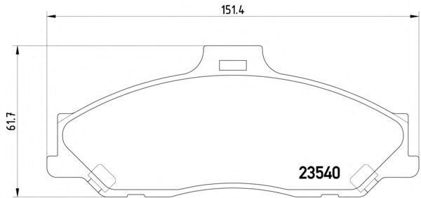 Тормозные колодки TEXTAR 2354001