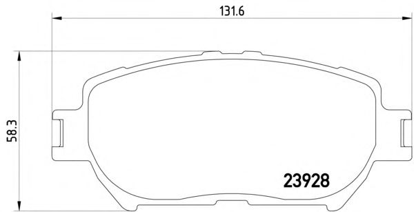 Тормозные колодки TEXTAR 2392801