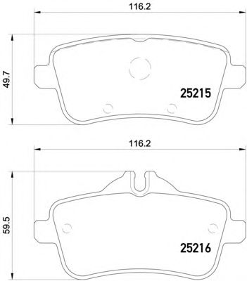 Тормозные колодки TEXTAR 2521505