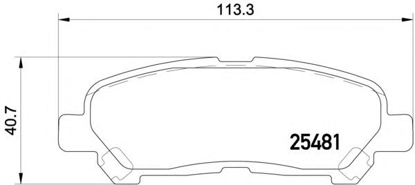 Тормозные колодки TEXTAR 2548101