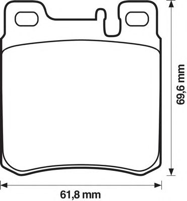 Тормозные колодки JURID 571722J-AS