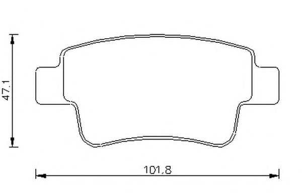 Тормозные колодки BENDIX 573166B