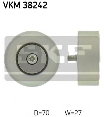 Направляющий / паразитный ролик поликлинового ремня SKF VKM 38242