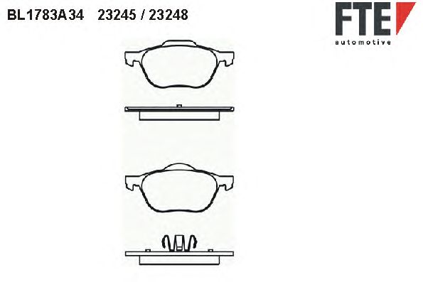 Тормозные колодки FTE BL1783A3