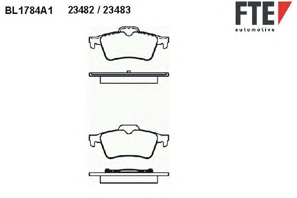 Тормозные колодки FTE BL1784A1