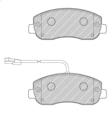 Тормозные колодки FERODO FVR4347