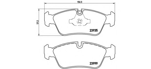 Тормозные колодки BREMBO P 06 035