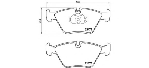 Тормозные колодки BREMBO P 06 042