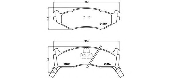 Гальмівні колодки BREMBO P 11 006