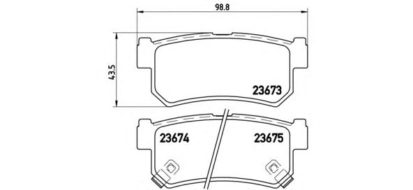 Тормозные колодки BREMBO P 15 010