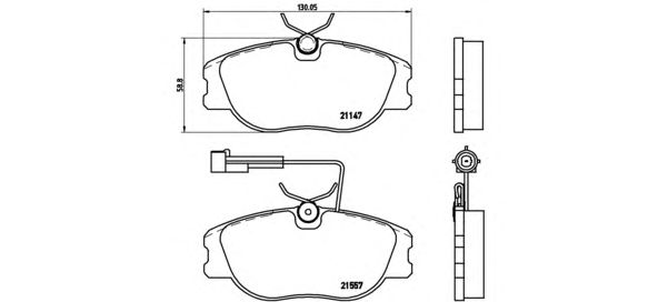 Тормозные колодки BREMBO P 23 043