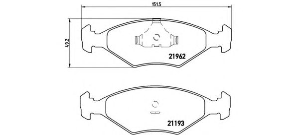 Тормозные колодки BREMBO P 23 055