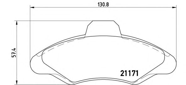 Тормозные колодки BREMBO P 24 029