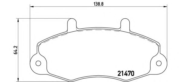 Тормозные колодки BREMBO P 24 032