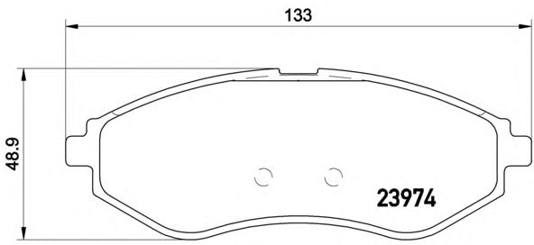 Тормозные колодки BREMBO P 24 048