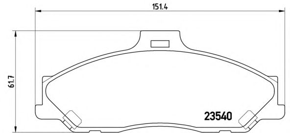 Тормозные колодки BREMBO P 24 051