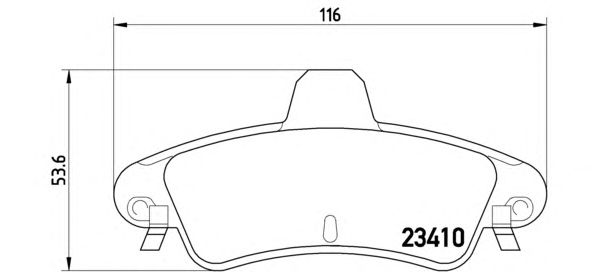Тормозные колодки BREMBO P 24 070