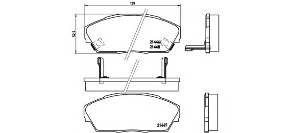 Тормозные колодки BREMBO P 28 013