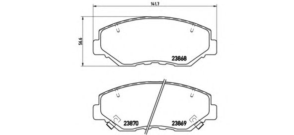 Тормозные колодки BREMBO P 28 035