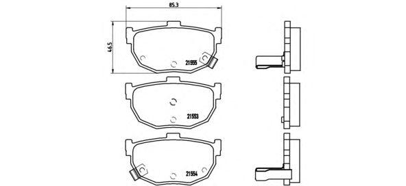 Тормозные колодки BREMBO P 30 003