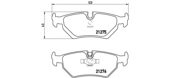 Тормозные колодки BREMBO P 36 008