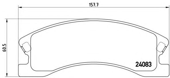 Тормозные колодки BREMBO P 37 008
