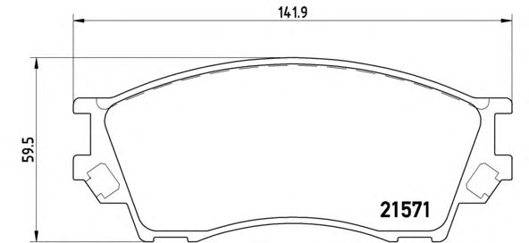 Тормозные колодки BREMBO P 49 019