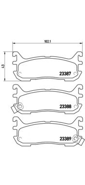 Тормозные колодки BREMBO P 49 021