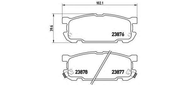 Тормозные колодки BREMBO P 49 030