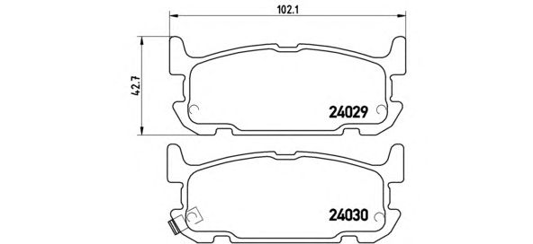 Тормозные колодки BREMBO P 49 031