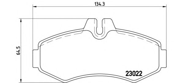 Тормозные колодки BREMBO P 50 031