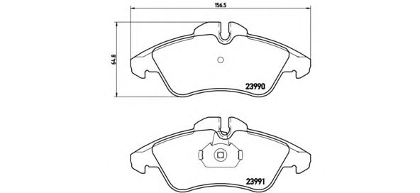 Тормозные колодки BREMBO P 50 080