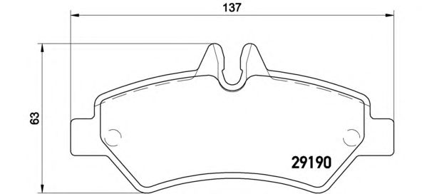 Тормозные колодки BREMBO P 50 084