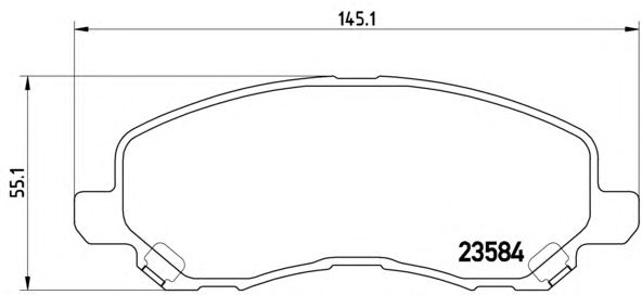 Тормозные колодки BREMBO P 54 030