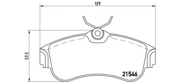 Тормозные колодки BREMBO P 56 022
