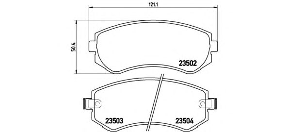 Тормозные колодки BREMBO P 56 039