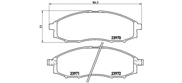 Тормозные колодки BREMBO P 56 049