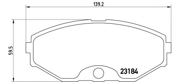 Тормозные колодки BREMBO P 56 052