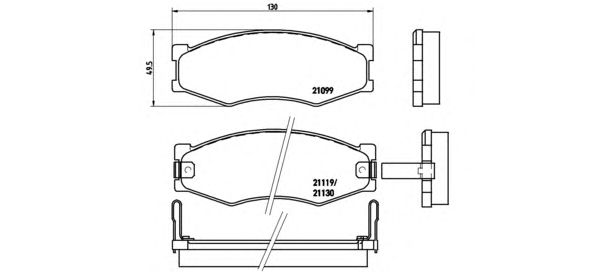 Тормозные колодки BREMBO P 56 056
