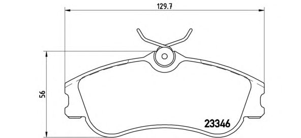 Тормозные колодки BREMBO P 61 069