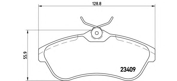 Тормозные колодки BREMBO P 61 075