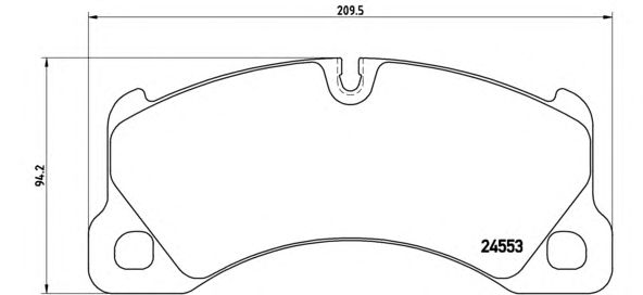 Тормозные колодки BREMBO P 65 017