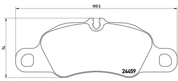 Тормозные колодки BREMBO P 65 018