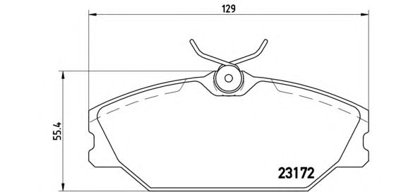 Тормозные колодки BREMBO P 68 027