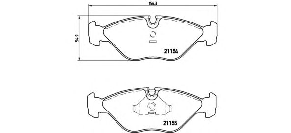 Тормозные колодки BREMBO P 71 005