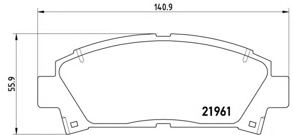 Тормозные колодки BREMBO P 83 028