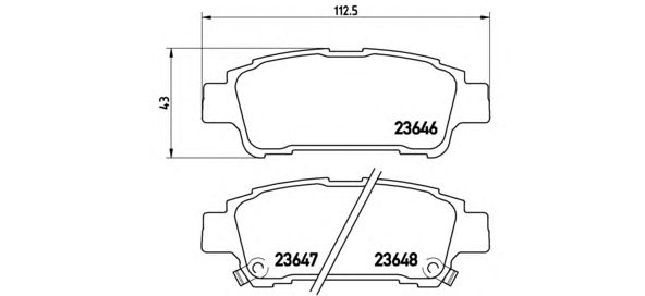 Тормозные колодки BREMBO P 83 056